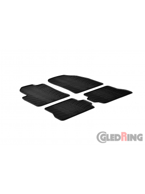 Original Gledring Passform Fußmatten Gummimatten 4 Tlg.+Fixing - Ford Fusion 2001-2011